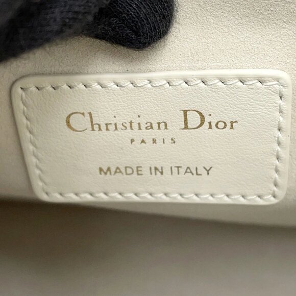 Dior Macrocannage Book Tote Size Small Calf Leather Latte White M1325OWHP_M030 - Picture 4 of 15
